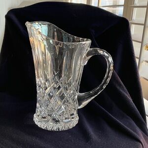 Vintage Gotham King Edward Heavy Diamond Cut Crystal Pitcher 32 Ounce